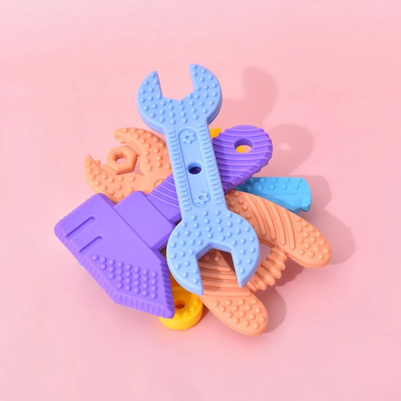 

Hammer Wrench Tooth Glue Baby Silicone Grinding Stick Toy Silicone Chewing Tool Tooth Glue