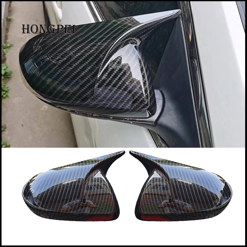 

Car Styling Door Side Wing With Horn Rearview Mirror Cover Trim Shell Cap Decorate For Mazda 3 Mazda3 2009-2012 Auto Accessories