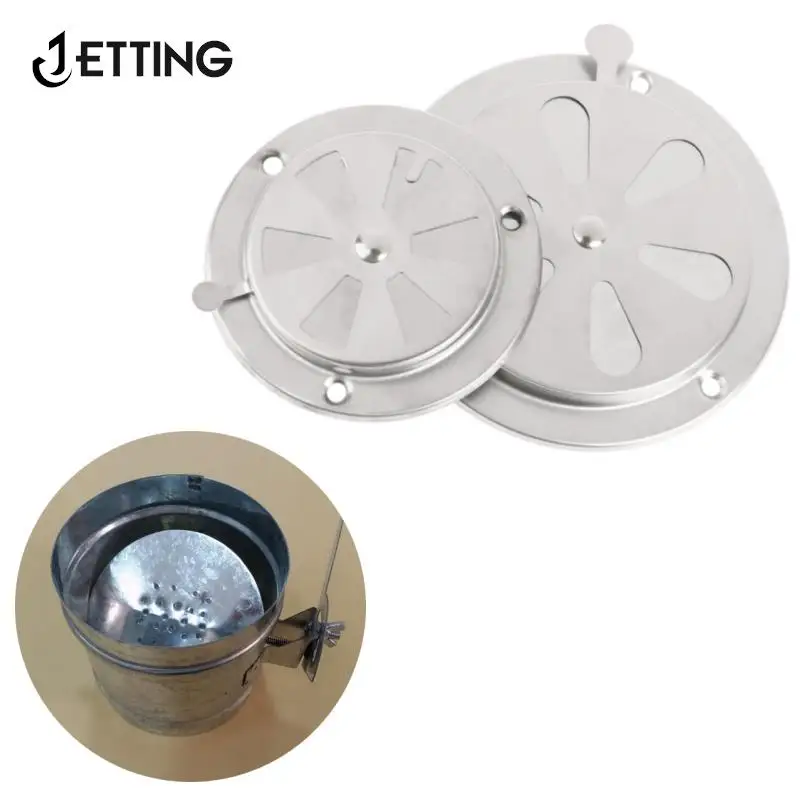 1pcs 5mm Adjustable Air Vent Grille Round Ducting Ventilation Grilles Cover BBQ Grill Smoker Exhaust Vent Stove