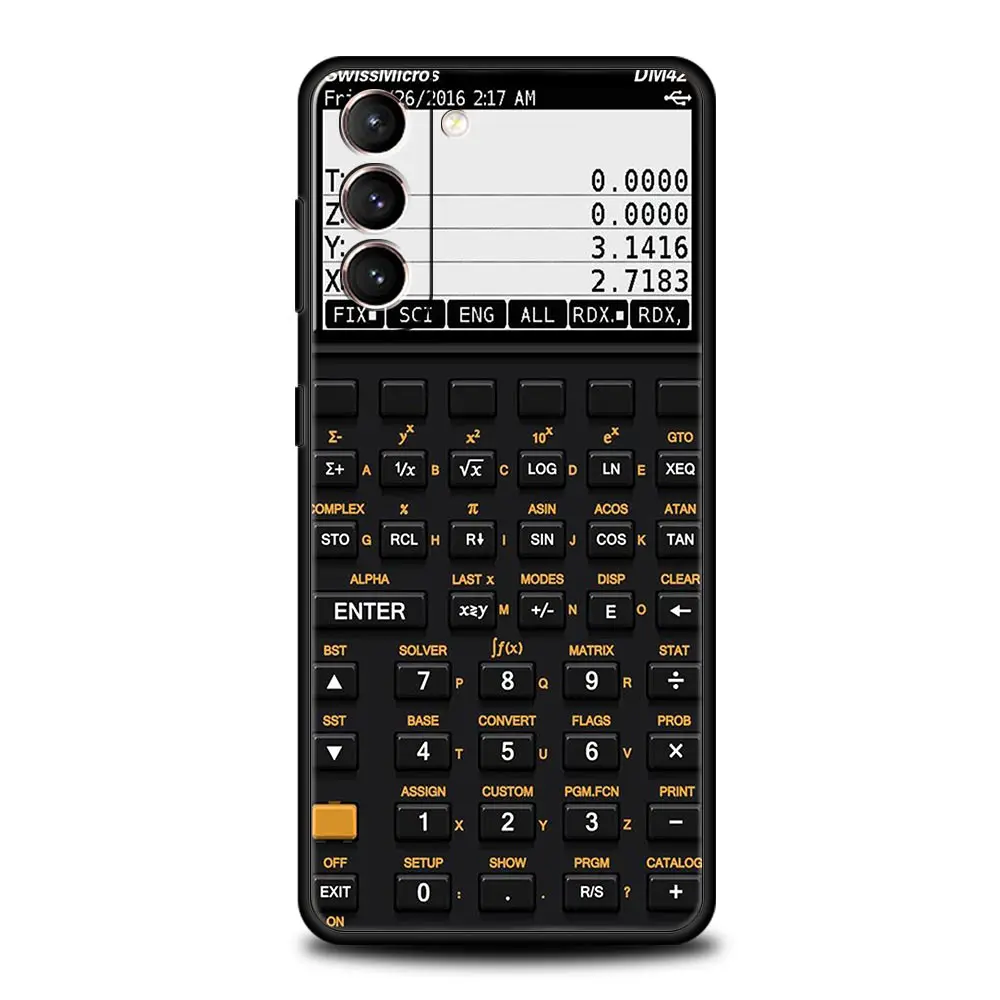 Vintage Calculator Design Soft TPU Phone Case Cover