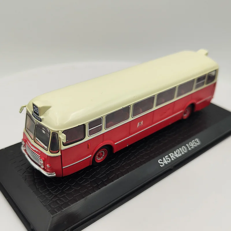 Echelle-1-72-diecast-alloy-s45-r4210-bus-1953-jouets-voitures-modele-irritation-nostalgie-collection-adulte-cadeaux-souvenirs-affichage-colleges