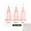 100pcs/box Tattoo Needle 34g needles 1.5mm 2.5mm 4mm For Beauty injection syringe filler Safety  Needle Hand Tool Parts 1