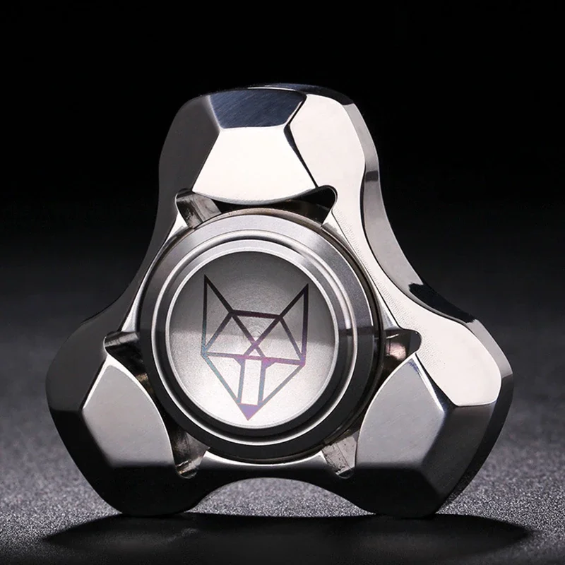 新しいフォックスステンレス鋼金属フィジェットスピナー大人 EDC