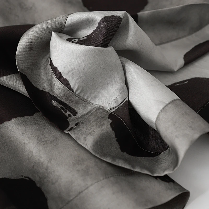 여성용 도트 프린트 하이웨이스트 와이드 레그 팬츠, 한국 스타일, 우아한 캐주얼, 불규칙한 캐주얼 스트레이트 팬츠, 2024 여름 신상