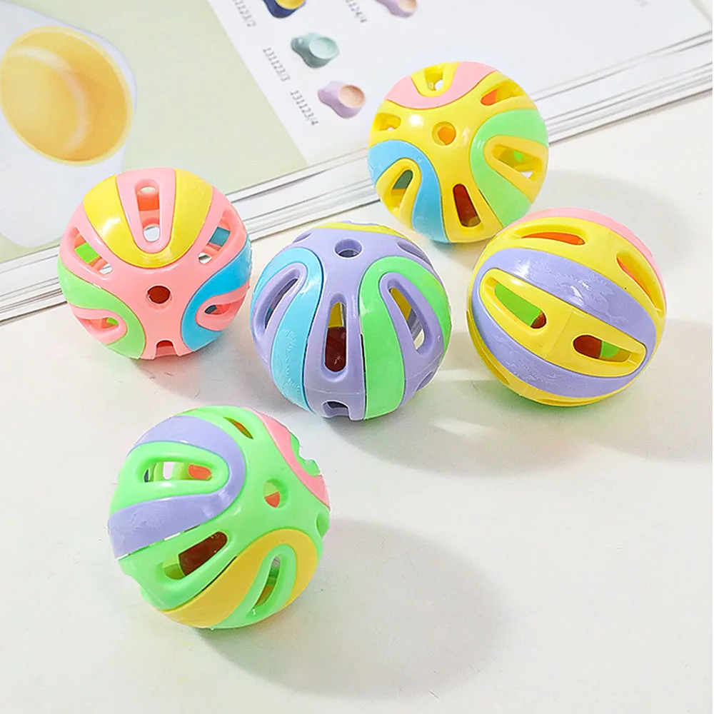 Large Colorful Bell Ball - Cat Toy for Self-Play, Interactive Pet Toy with Jingly Bells, Perfect for Kittens Large Colorful Bell Ball - Cat Toy for Self-Play, Interactive Pet Toy with Jingly Bells, Perfect for Kittens