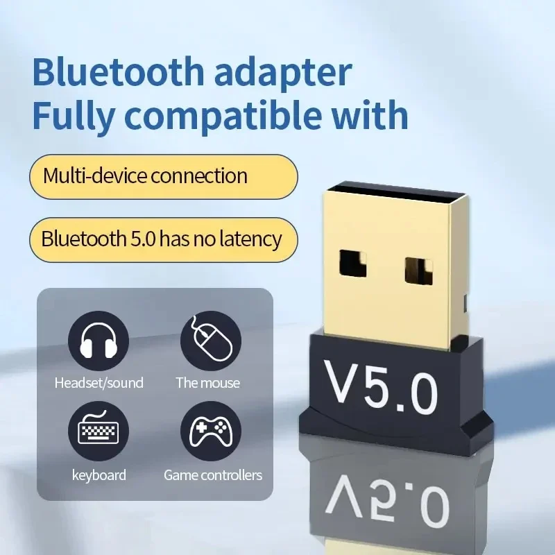 Usb Bluetooth Adapter Receiver 5.0 Wireless Removable Home Computer Desktop Bluetooth Audio Transmitter speaker