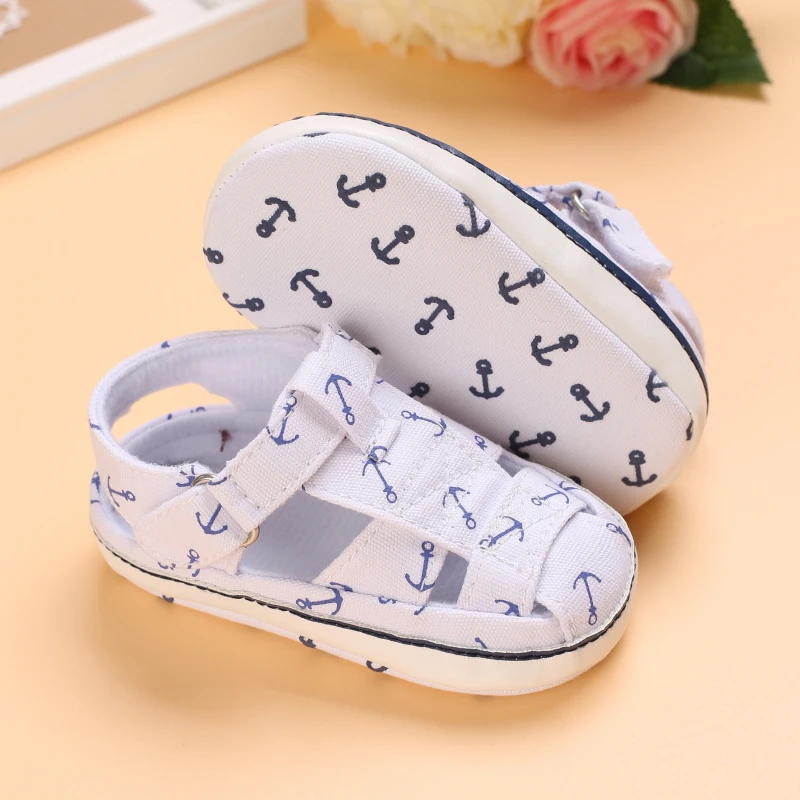 Newborn Toddler Shoes Baby Soft Soled Sandals Lace Soft Soled Shoes Beach Shoes  Slippers Non Slip Sandals 0-18M First Walkers