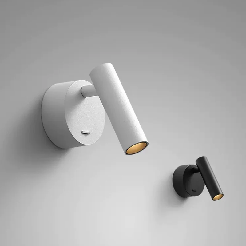 

Modern LED Wall Light Spotlight 5W 350 Degree Rotation Adjustable Wall Lamp Hotel Bedside Study Reading Sconce Lamp With Switch