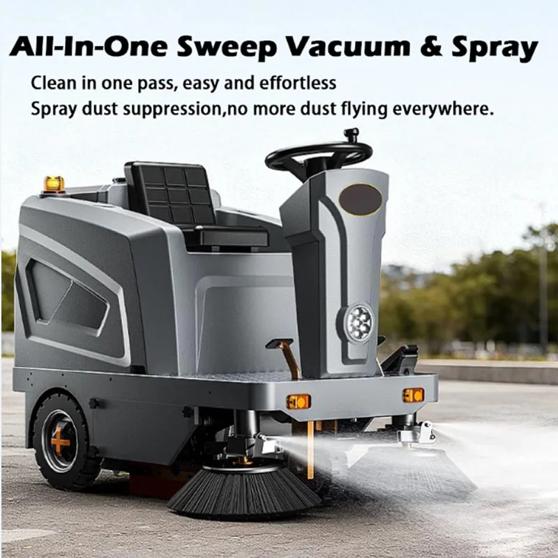 Electric Industrial Floor Sweeper Automatic Street Cleaning Machine for Factory Workshop Surface Cleaning (Customized)
