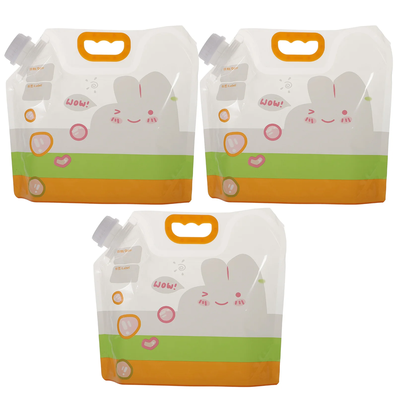 

3 Pcs Cereal Sealed Bag Resealable Airtight Food Bags Reusable Storage for Suction
