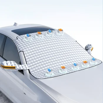 Scudo magnetico per auto Parabrezza anteriore Parasole Copertura per ingranaggi Scudo solare Scudo da neve addensato e protezione antigelo Abbigliamento per auto
