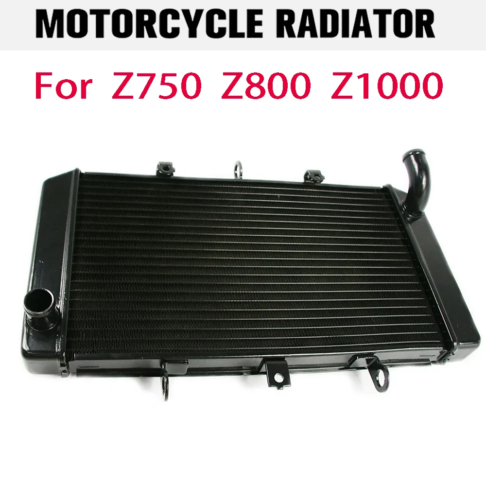 

Радиатор двигателя мотоцикла Z750 2007-2010, алюминиевый кулер, охлаждающий резервуар для воды для Kawasaki Z1000 2007 2008 2009 Z800 2013-2015
