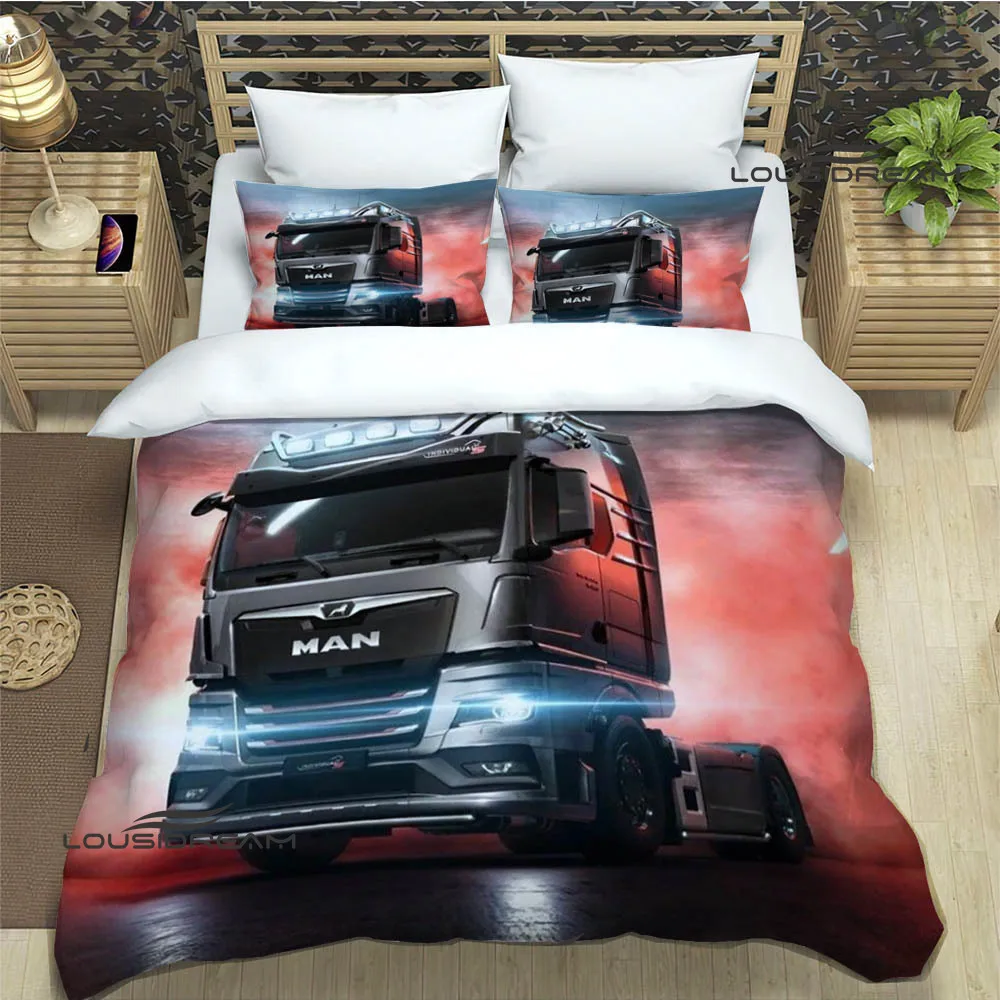 3D Man truck Retro printed Bedding Sets exquisite bed supplies set duvet cover comforter set bedding set luxury birthday gift 2