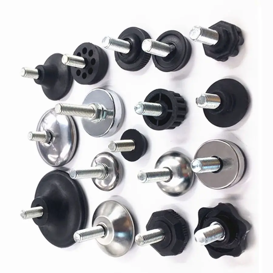 

2/4/8 piece M8 screw leveling feet adjustable height furniture foot base diameter 16/18/20/23/27/28mm