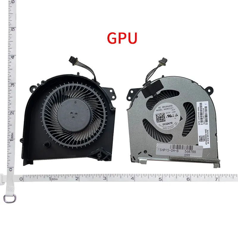 Cooling Fan for HP OMEN Air 15-dh0161TX 15-DH TPN-C143 DC12V