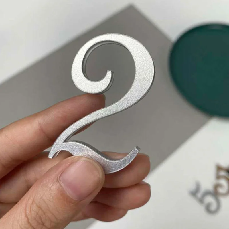 3D Numeral Door Plaque House Drawer Sign 0-9 Number Sticker Acrylic Building Floating Exterior Apartment Address Door Label 1pc house number signs door signs house numbers number plate house wall plaques