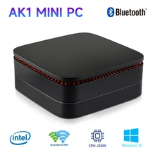 MINI PC AK1H, Intel Celeron J3455, 6GB, 128GB, BT4.2, Wifi 2,4G, 5G, so Windows 10, 1000M, LAN, HDMI, USB3.0