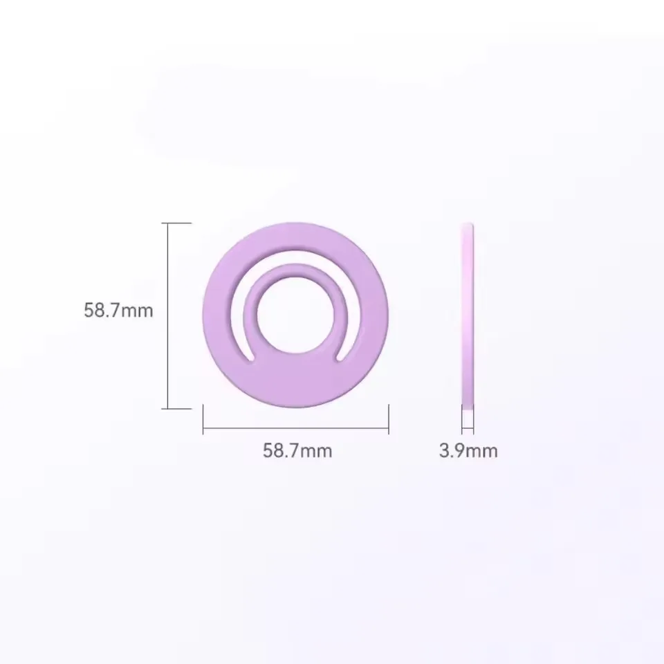Magnetic Silicone Phone Grip and Finger Ring Holder Strap
