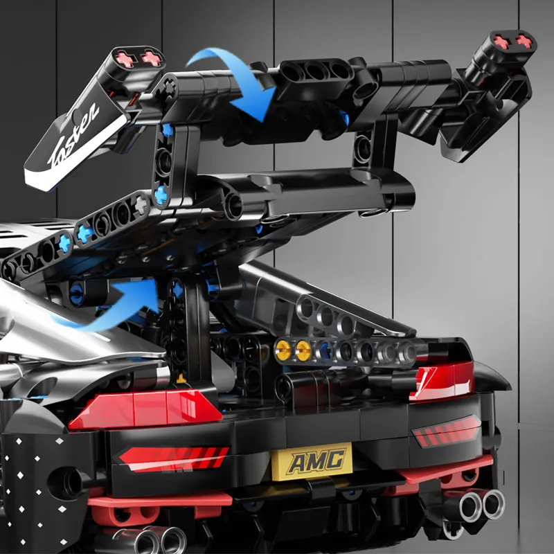 Ensemble de blocs de construction de voiture de course 2