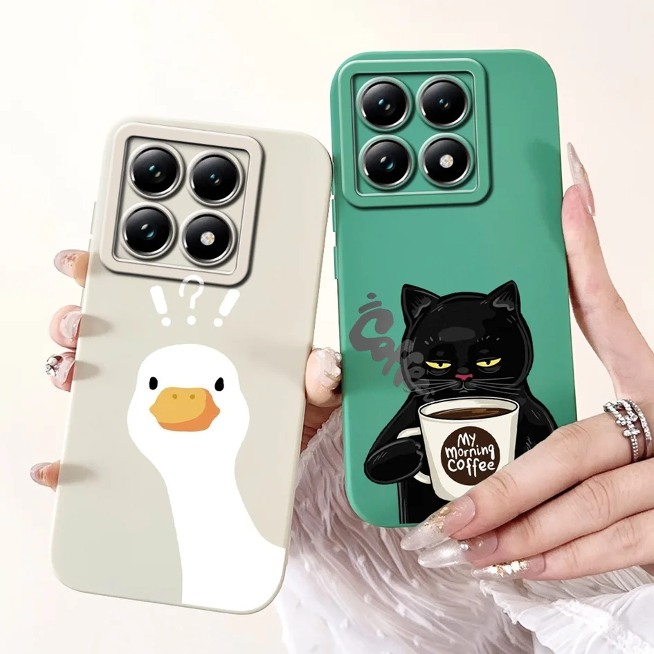 Lovely Cartoon Panda Soft Liquid Silicone Shockproof Phone Case