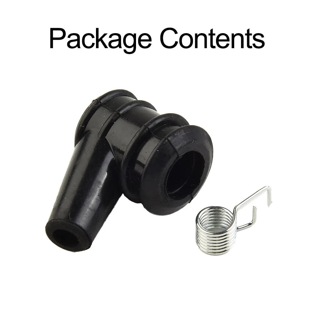 Rubber Spark Plug Cap Cover For 5mm HT Lead Black Rubber Products For Mower Blower Strimmer String Trimmer Parts Accessories