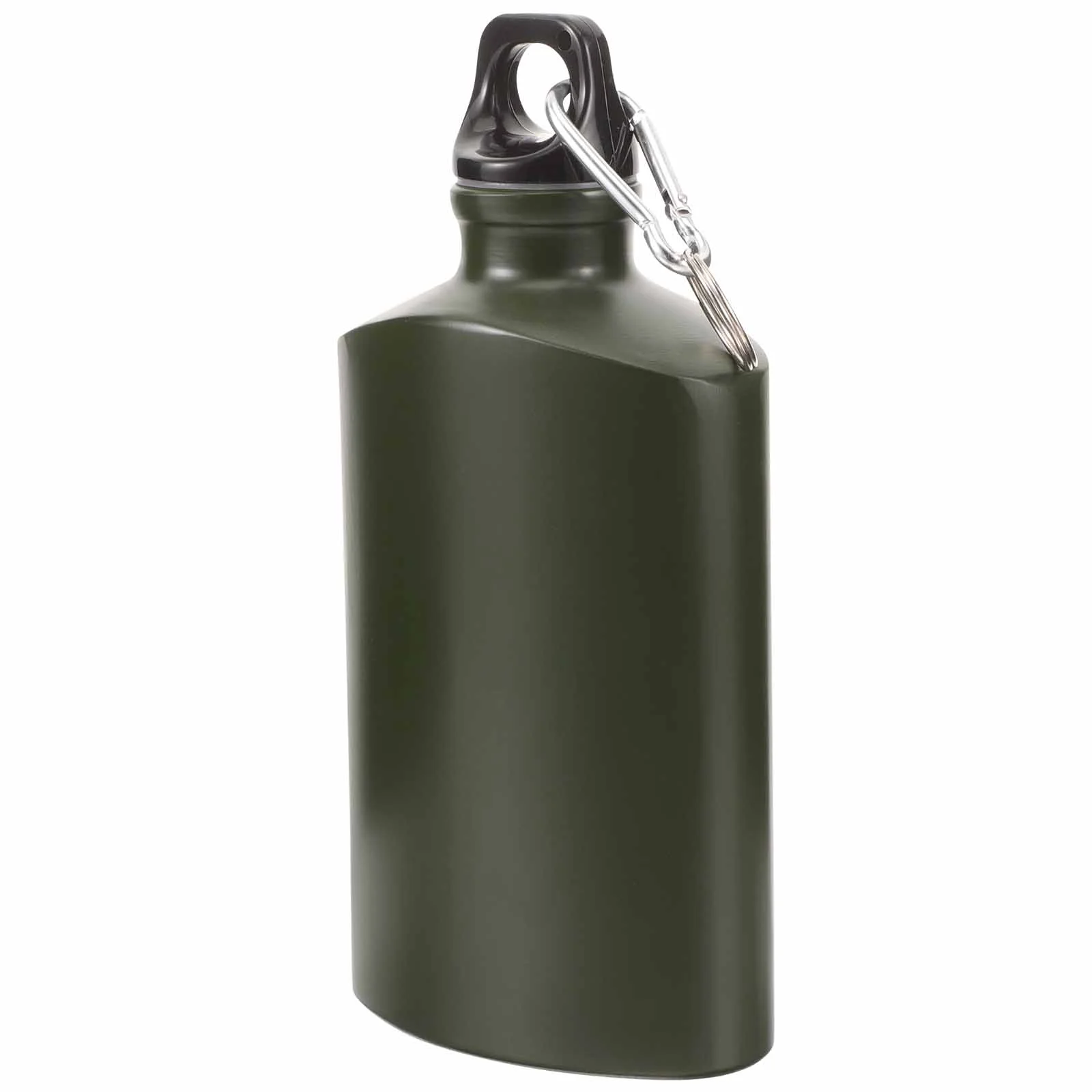 

Flat Camping Water Bottle Portable Aluminum Water Canteen Hook Wear-Resistant Outdoor Travel Hiking Sport Recreation