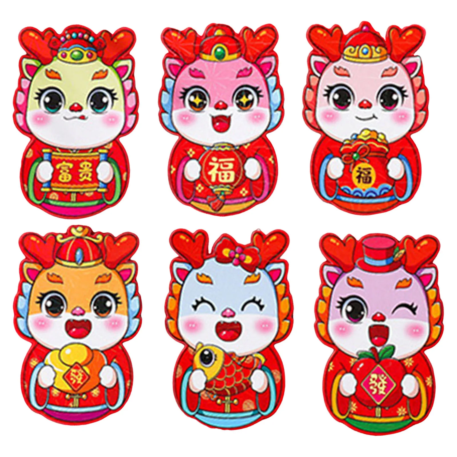 

Милый новогодний красный пакет, мультяшный складной креативный красный пакет для китайского традиционного праздника Весны