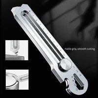 6 In 1 Multifunctional Stainless Steel Box Cutter estilete profissional ferramenta 18MM/25MM utility knife Premium Art couteau 2