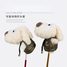 

Hot Sale Golf Club Cover Knitted Animal Hat Cover Size 1/3/5 Wood Club Cover golf hat