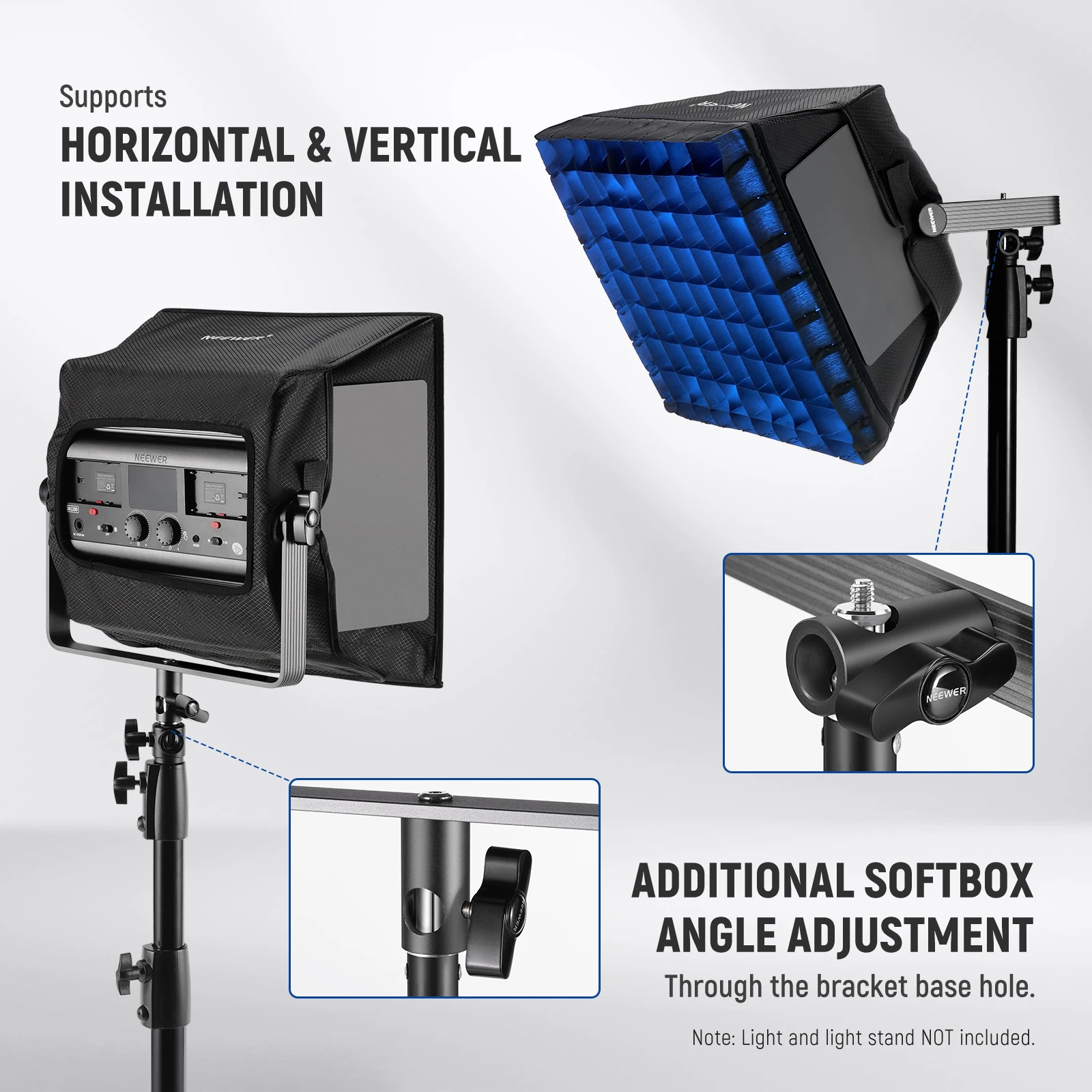 Kit Softbox Quadrato per Fotografia Softbox Pieghevole