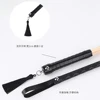 Handmade Rattan Horse Whip Bull Whip Round PU Leather Handle with Wrist Strap for Horse Training 6