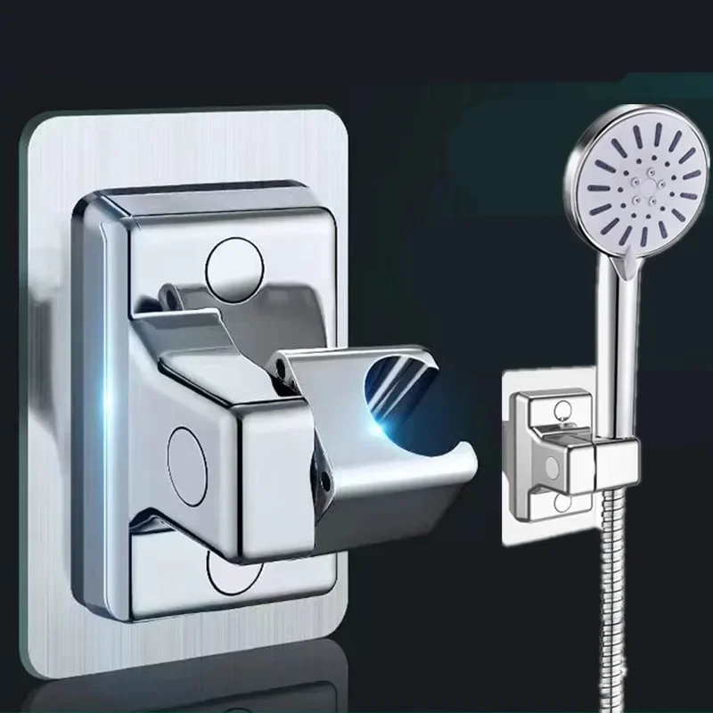 Description Picture 3 of itemShower Head Holder Adjustable Wall Mounted Shower Holder Self-Adhesive Showerhead Handheld Bracket Bathroom Accessories