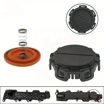 Coperchio Valvola di Scarico Auto, Kit Riparazione Coperchio Valvola PCV Motore con Diaframma per Citroën 1.6 HDI Berlingo C2 C3 C4 C5 Peugeot