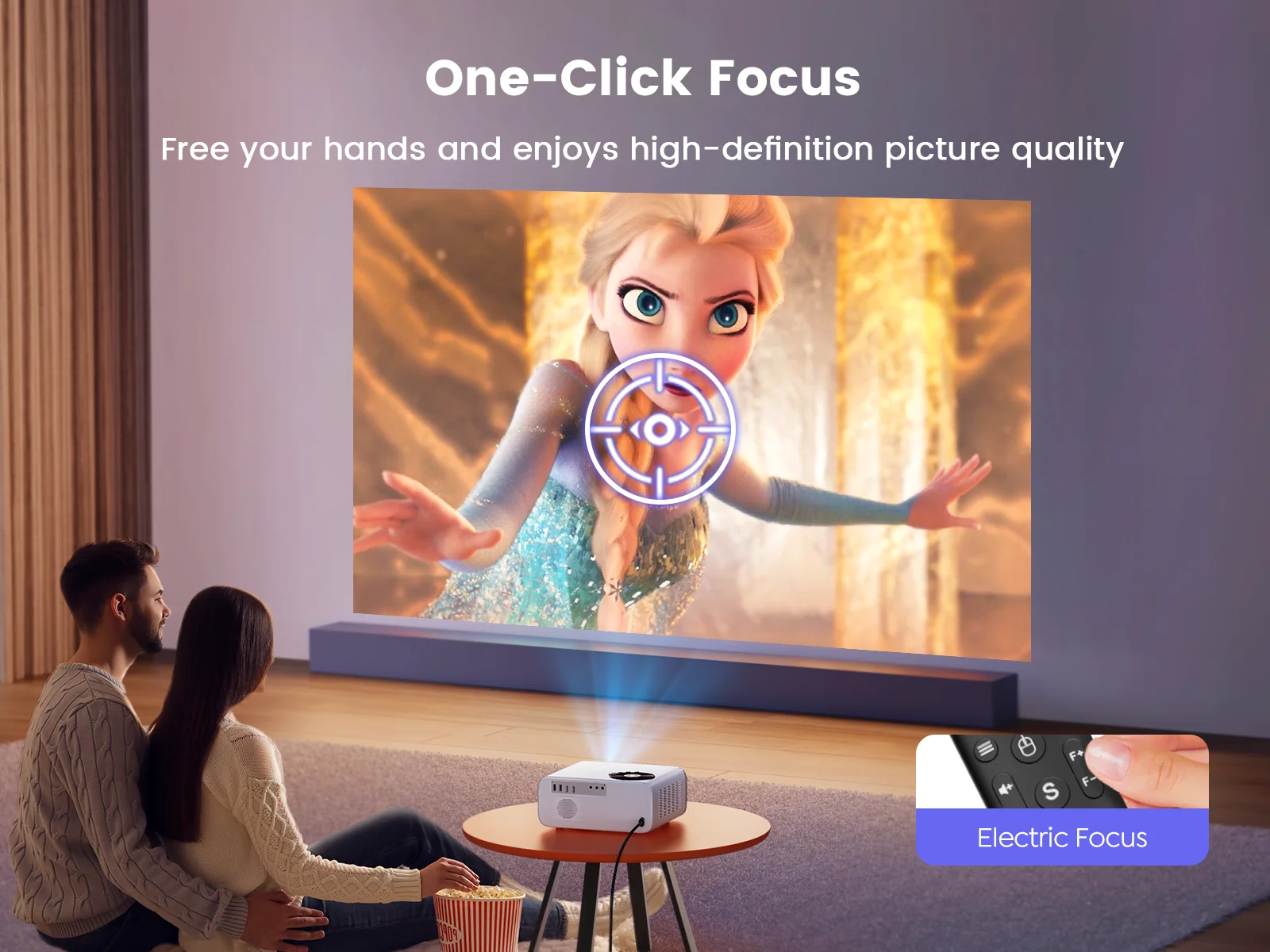Wimius P63 Projector Native 1080P 500ANSI Android 9.0