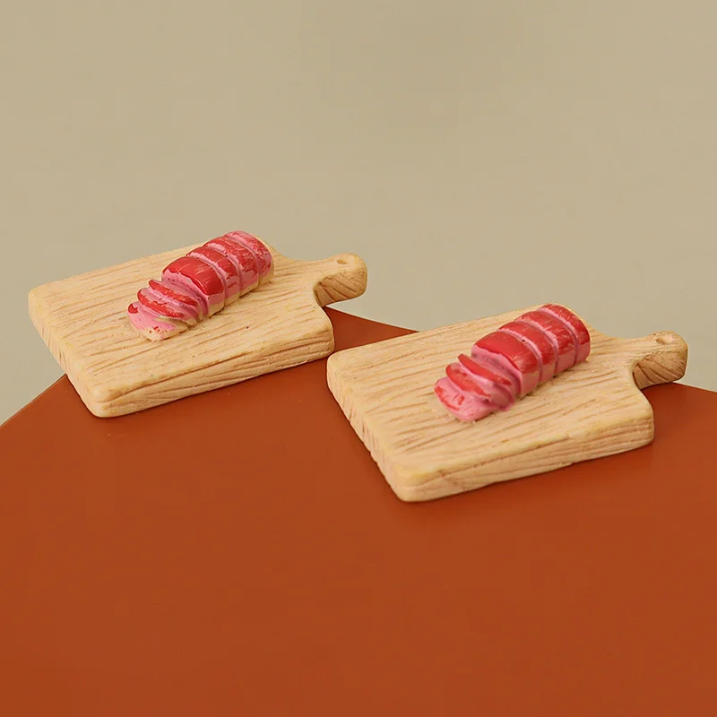 Ensemble de couteaux de cuisine pour la décoration de la maison de course, planche à découper, viande, poupées miniatures, accessoires pour la maison, 1/12