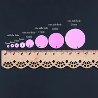 Paillettes Plates et Rondes de 10mm, 15mm, 20mm et 25mm avec Trou de Bordure, Accessoire de brevpour Enfant, Décoration à Faire Soi-Même 5