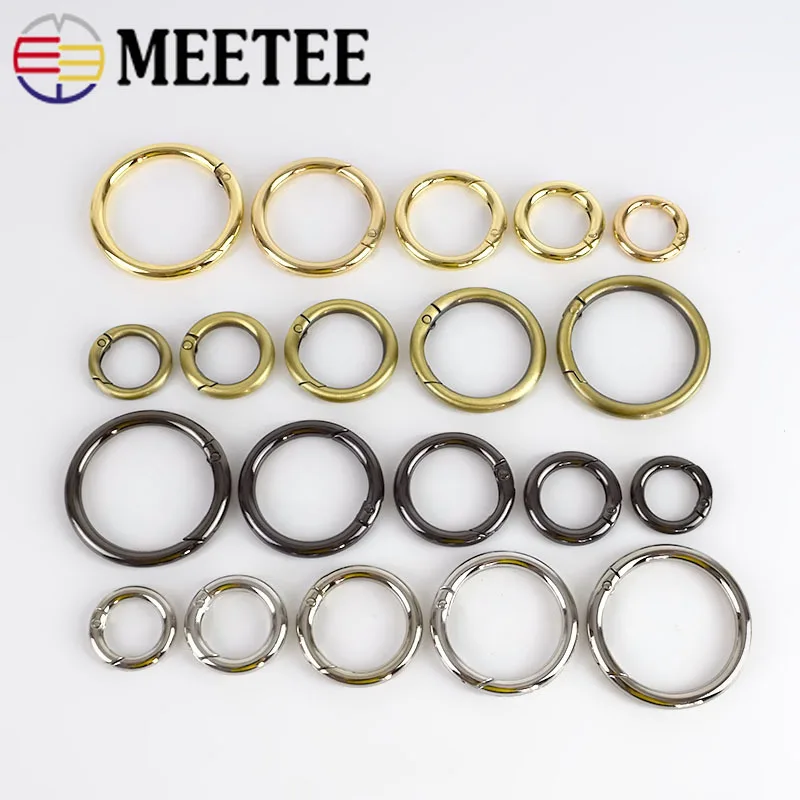 Meetee 10 шт. 7-50 мм Металлические Пружинные уплотнительные кольца пряжка