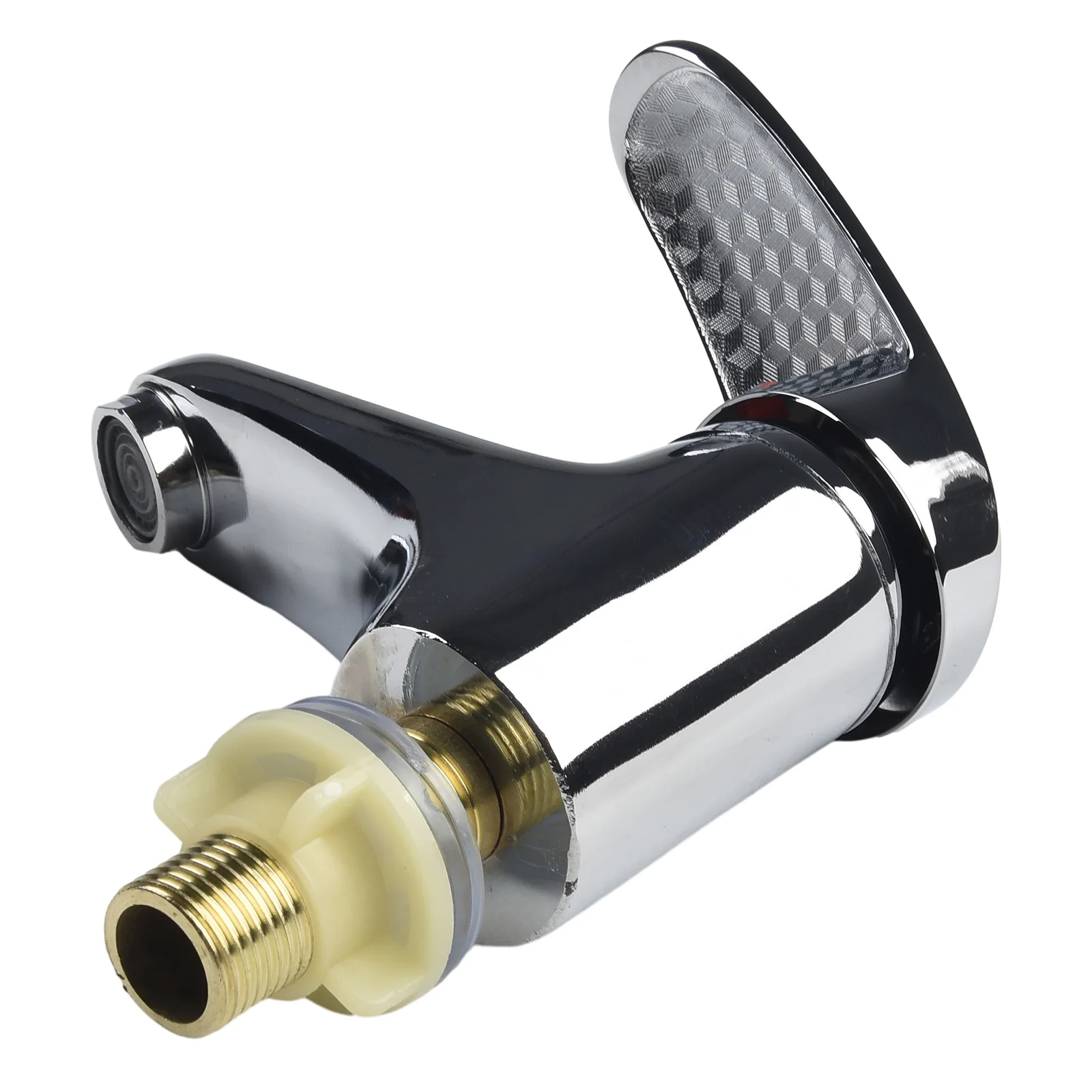 

Хромированный смеситель для ванной комнаты, кран для раковины, крепление на раковину, цинковый сплав, одна ручка, для кухни