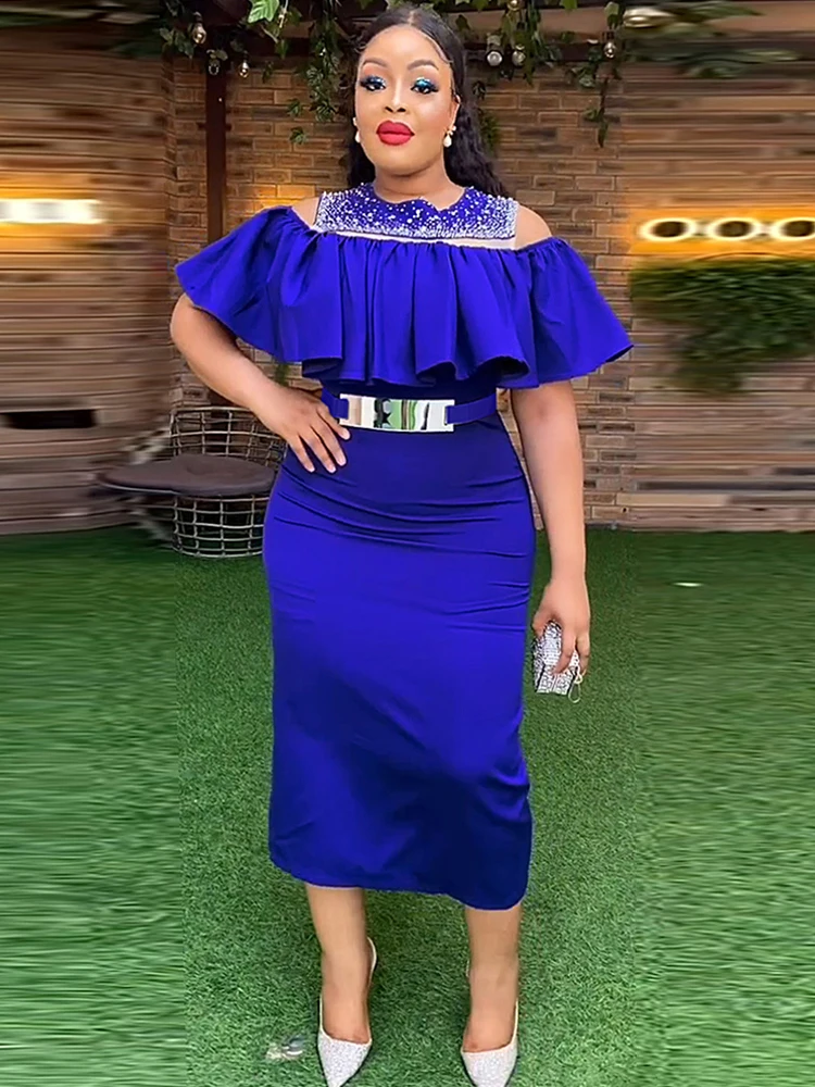 green emerald velvet dress Nox Anabel E1043 Graceful Off-The-Shoulder Prom Gown Black / 2 main image 1