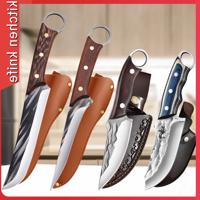 Top Quality Forged Boning Knife Butcher Knife Cleaver Fish Meat Knives  Serbian Chef Slicing Cutter Knife Kitchen Cooking Knife - AliExpress