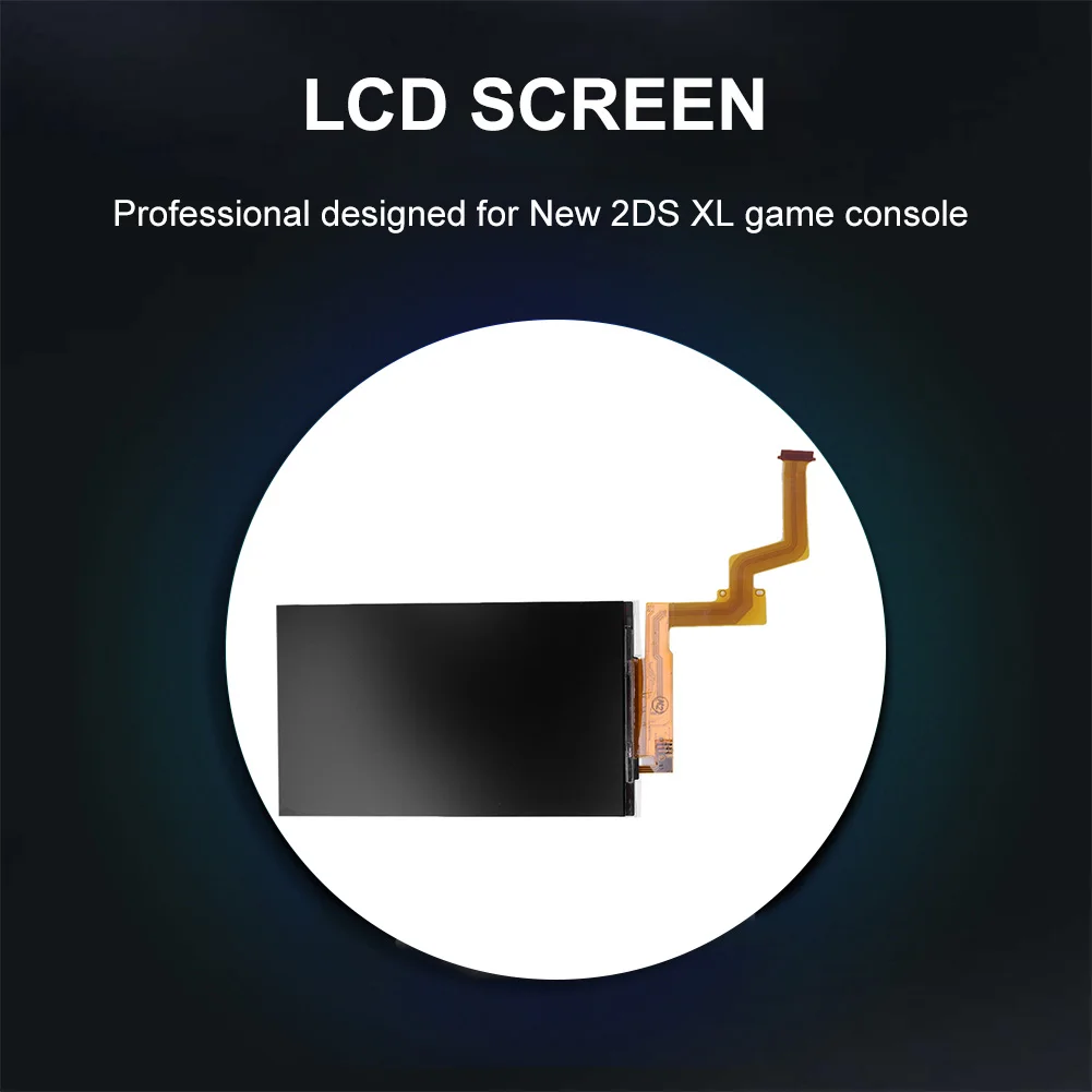 오리지널 탑 LCD 스크린 경량 탑 LCD 디스플레이 스크린 쉬운 설치 게임 콘솔 LCD 스크린 교체 부품 뉴 2DS XL용