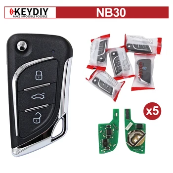 KEYDIY 오리지널 KD NB30 NB 시리즈, PCF 다기능 3 버튼, KD900, KD MINI, KD MAX 키 프로그래머 리모컨, 5 개