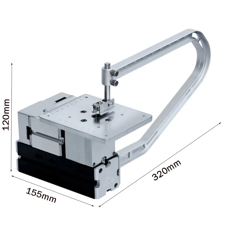 All-metal Miniature Jigsaw 36W, 20000rpm Electroplating Metal Jig Saw for Woodworking Craft