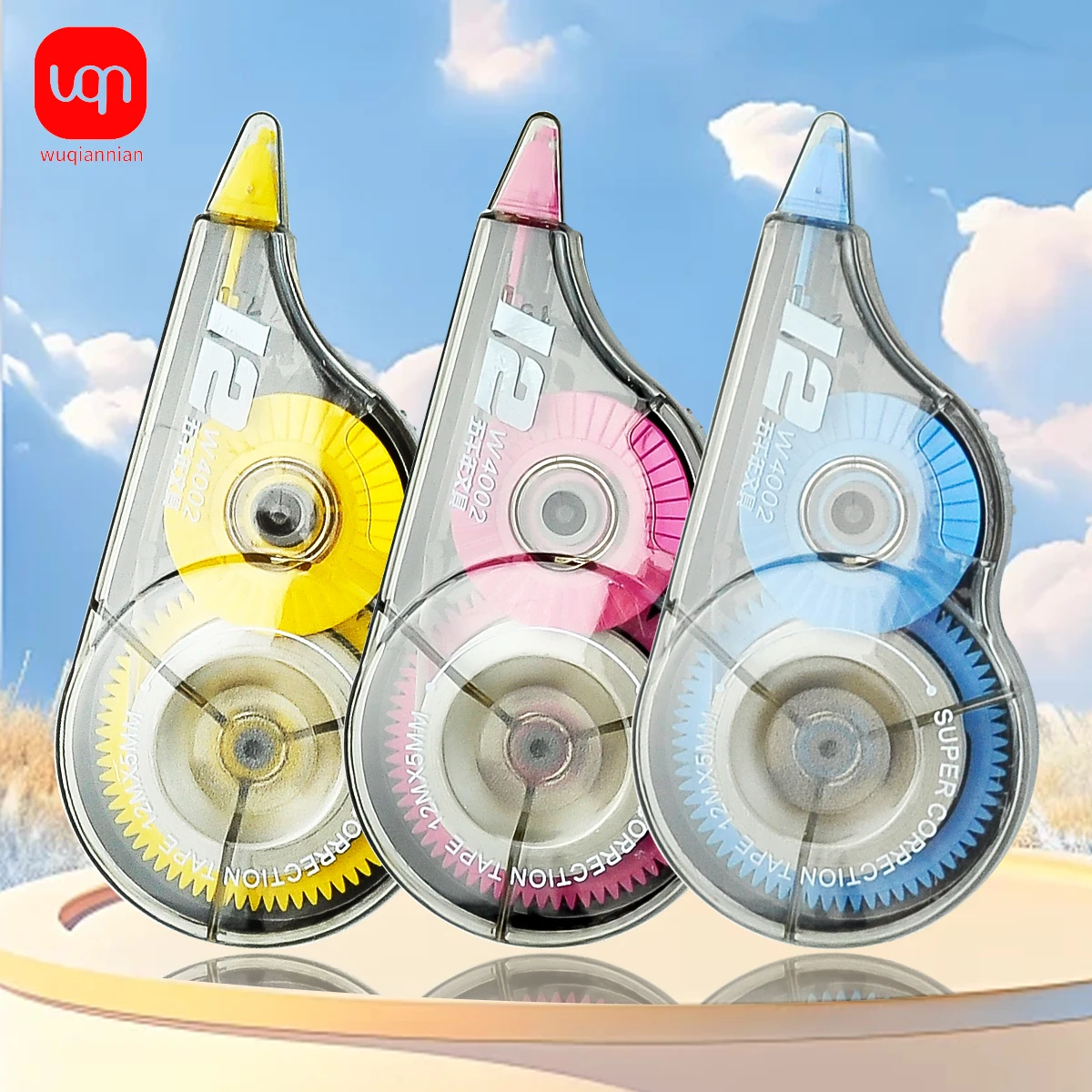 School Error Correction Tape Simple Office Supplies Stationery White Sticker Tape Student 36M Error Correction 3pcs/Set