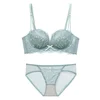 Designer French Lace Bra - Light Luxury Wireless Push Up, Anti Sagging Embroidered Bralette for Women Elegant Winter Underwear