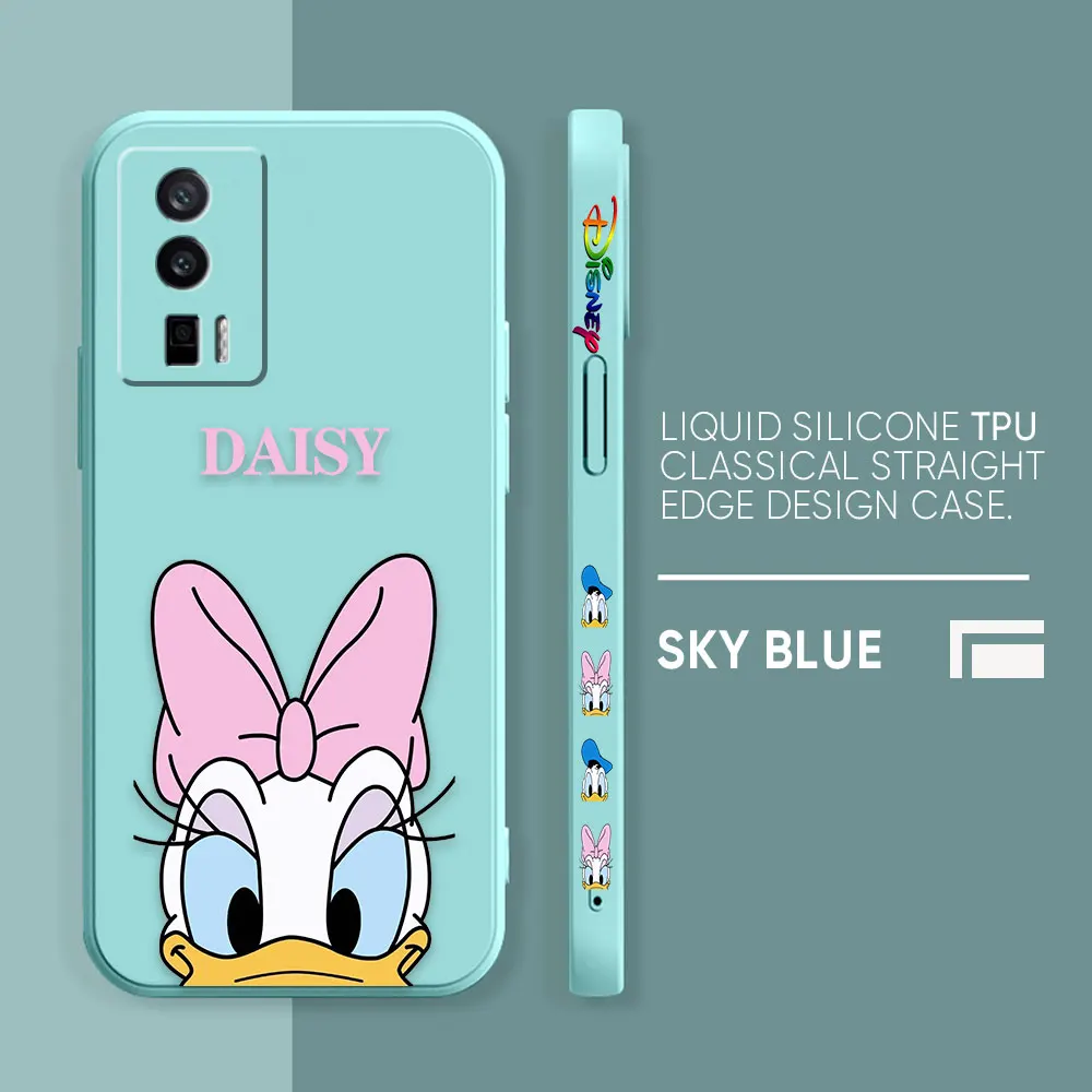thumbnail image 1 of Case For Redmi K60E K60 K50 K40S K40 K30 9A 9 8A 8 10 Pro 4G 5G Colour Simple Liquid silicone Case Cute DONALD Daisy Mouse, 1 of 5