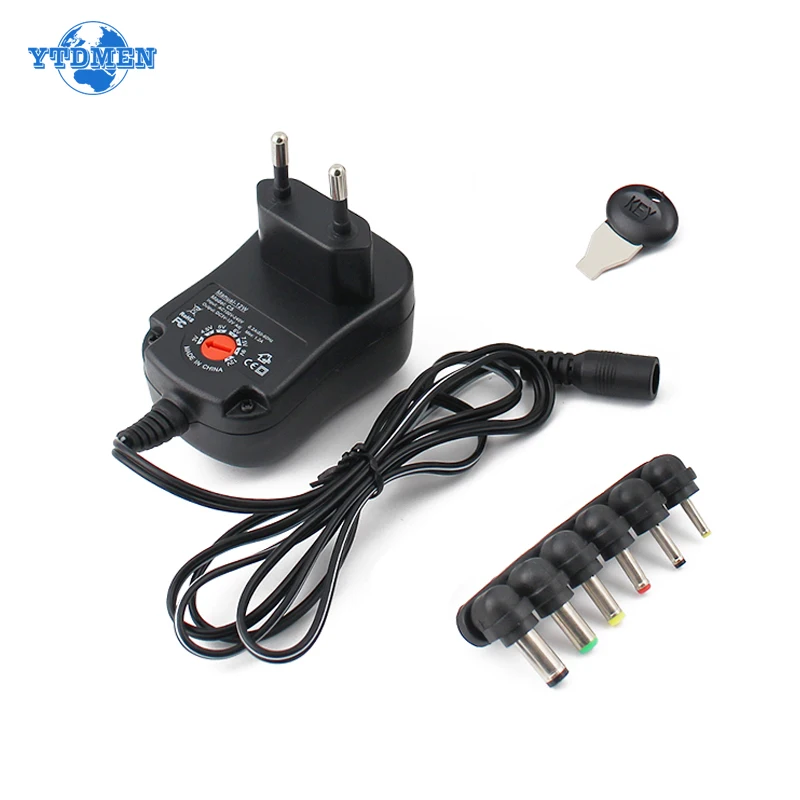 Adaptador de Energia Ajustável para Transformador Carregador Universal ue Eua Led Supply ac 220v a 12v dc 3v 5v 6v 9v 12v 1.2a