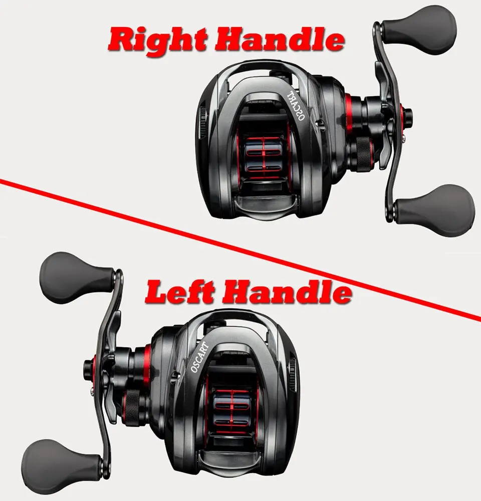 Saltwater Baitcasting Reel and Baitcaster 9BB 5.4:1 7.1:1 Bait Casting  Multiplier Coil Fishing Reel With Spare Spool For Octopus