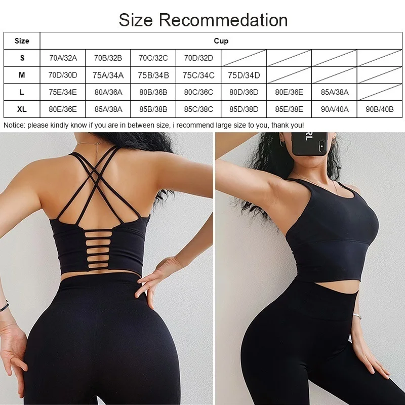 Cloud Rise SEXY Back Sports Bra for Girls Workout Yoga Crop Top Women Home Exercise Underwear Fitness Vest Plus Size Gym Shirt sports bra womens bras sports underwear womens lingerie crop tops gym top sports tank top