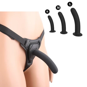 Strap On Realistic Dildo Pants Silicone Anal Plug Strapon Harness Dildo Panties Adult Game Sex Toy For Woman Lesbian 1